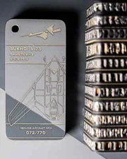 Exclusive! Sukhoi S-70 Okhotnik-B Keychain tag of the Russian drone