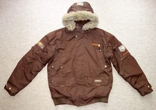 SMOG - Winter Ski Snowboard Jacke Anorak - braun dick robust - Gr. M  Teenager