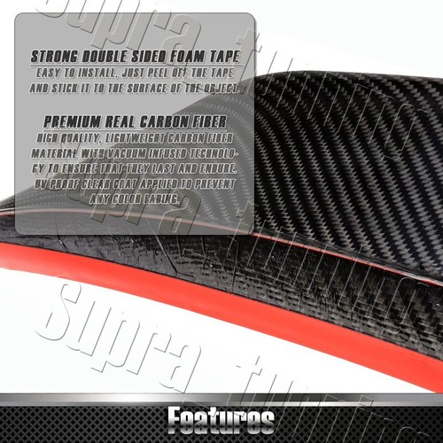 VIP For 17-23 Alfa Romeo Giulia Real Carbon Fiber Rear Roof Window Spoiler Wing - Picture 3 of 6
