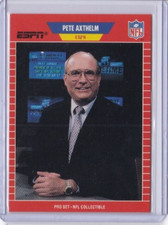 1989 Pro Set Announcers Card #4 PETE AXTHELM  (ID90)