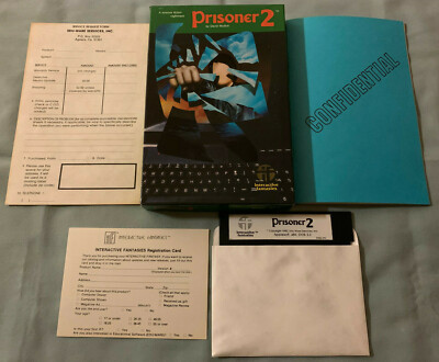 PRISONER 2 - 1982 Apple II Computer Interactive Fantasties Video Game COMPLETE!