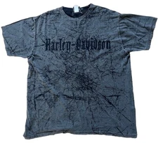 Y2K Harley Davidson Crazy Affliction Style Size XL Vintage 2000s AOP