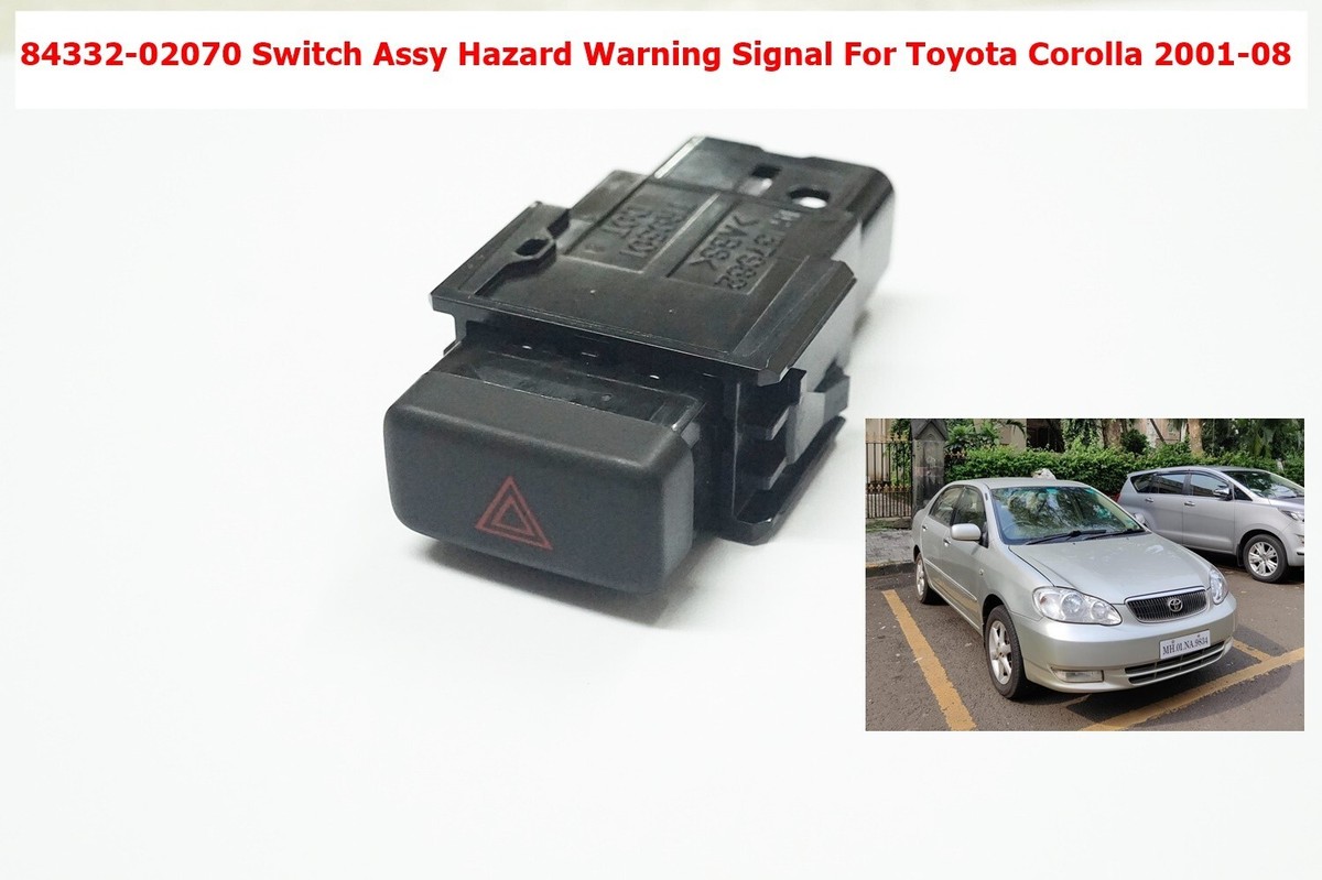 84332-02070 Switch Assy Hazard Warning Signal For Toyota Corolla