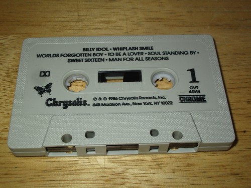 Whiplash Smile by Billy Idol (Cassette, Album, 1986, Chrysalis Records) Chrome - Picture 5 of 18