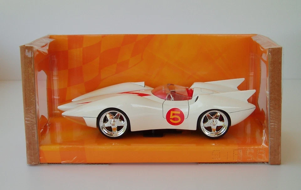 JADA TOYS INC 2007 Speed Racer MACH GOGOGO MACH 5 Diecast 1:24 Scale Damaged Box - Image 3 of 4
