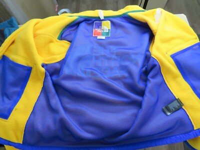 NWT Mens The North Face COLOR BLOCK Full Zip Soft Fleece Jacket