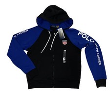 Polo Ralph Lauren Women's 1967 Shield Zip-Up Double Knit Hoodie Size Small S