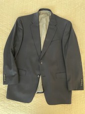 HART SCHAFFNER MARX Gold Trumpeter x Loro Piana Cashmere Navy Blazer Size 44 R