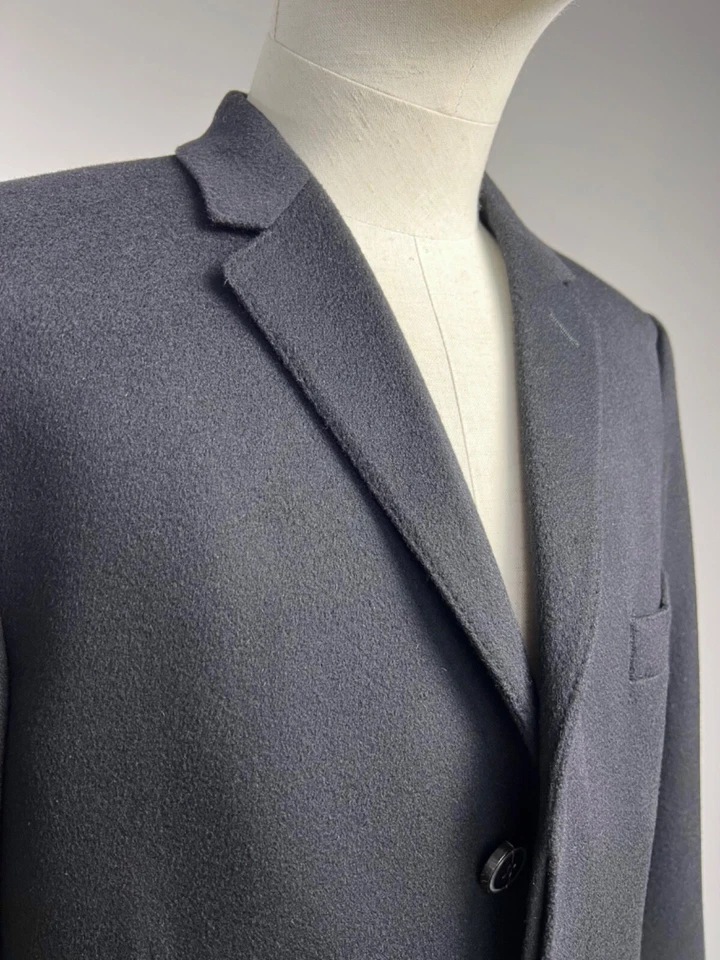 Abrigo Martini DOLCE & GABBANA para Hombres Abrigo Negro Lana Cachemira Talla EU 50 US 40 Foto 4 de 4