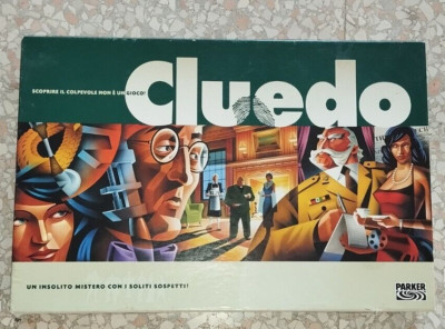 Brettspiel in Box CLUEDO 2003 Hasbro PARKER - UNVOLLSTÄNDIG