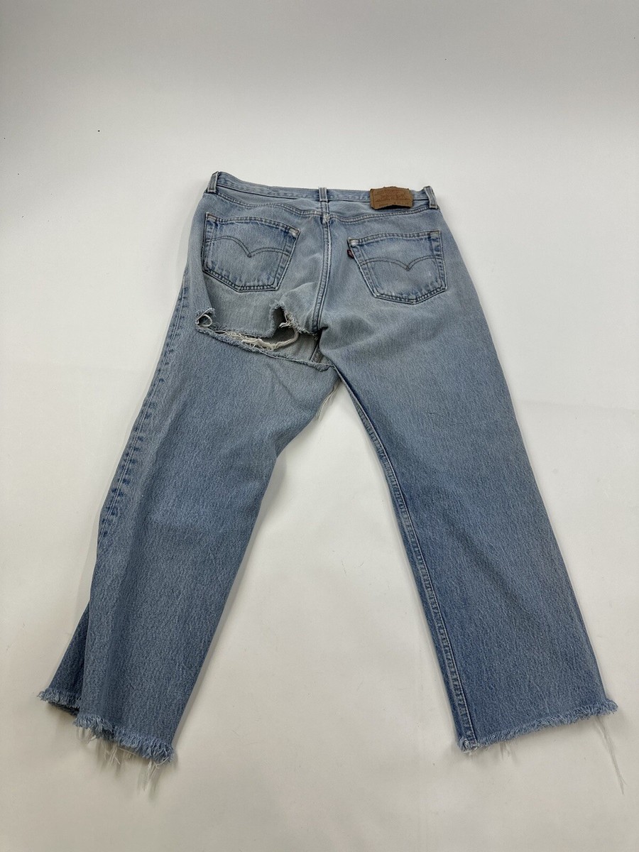 Vintage Levi's 501 Jeans Mens 33x26 Tagged 35x34 No Redline