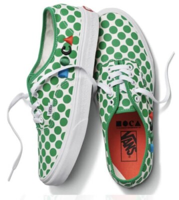 VANS MOCA x Authentic Logo Green White Men Sz 7  Women Sz 8.5 VN0A5KRD8CY - NEW