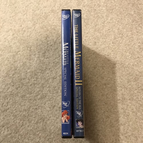 Disney Little Mermaid 1 & 2 DVD Movie Lot Return to Sea Special Platinum Edition - Picture 3 of 11