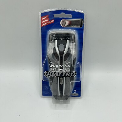 Schick/Wilkinson Sword Quattro Razor 4 Blade Razor New