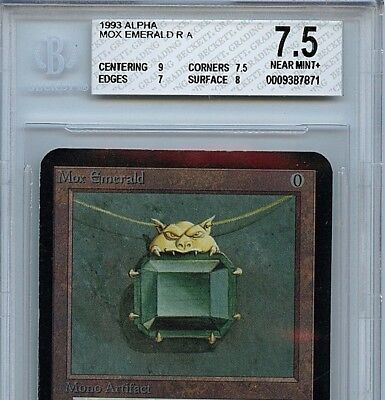 MTG Alpha Mox Emerald BGS 7.5 NM+ Magic WOTC Card 7871 SB | eBay MTG Alpha Mox Emerald BGS 7.5 NM+ Magic WOTC Card 7871 SB | eBay