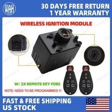 For 11-14 Jeep Dodge Chrysler Ram Wireless Ignition Module w/ Remote Key 601-082