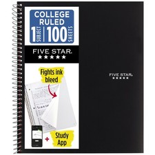 Spiral Notebook  Study App, 1 Subject, College Ruled 8.5" x 11" Paper, 100 S...