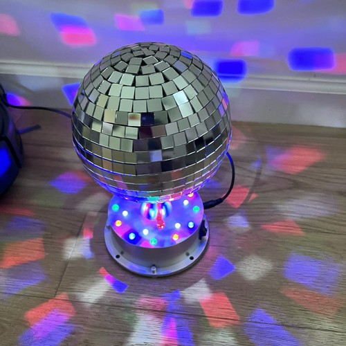 Mirror Disco Ball, Wireless LED Speaker Party Mirror Ball 10” Revolving XO POPPY - Picture 9 of 15
