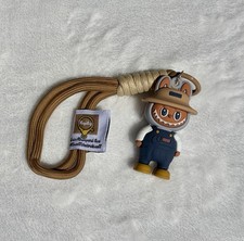 Little Monster With Blue Overalls Bag Charm Novelty Figure Keychain Wristlet New