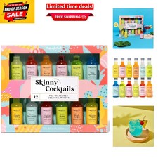 Skinny Cocktail Mixer Set - 12 , Alcohol-Free Flavours for Guilt-Free Fun