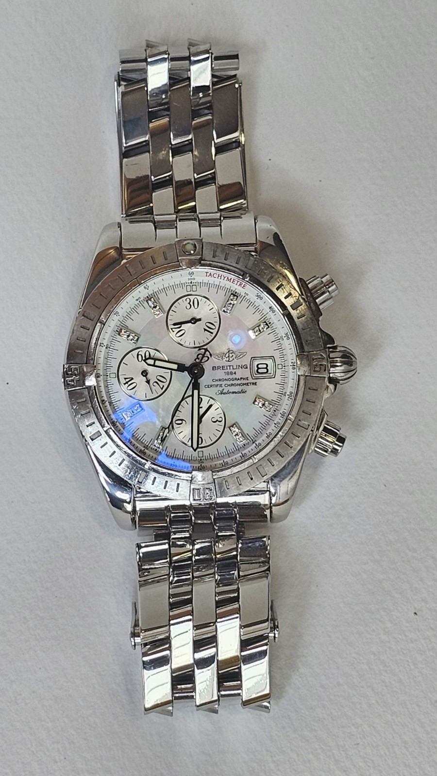 Breitling Chronomat Evolution Stainless Steel Pea… - image 14