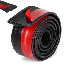 Universal Garage Door Threshold Seal Strip 6.56FT Kit, Bottom Waterproof Rubber 