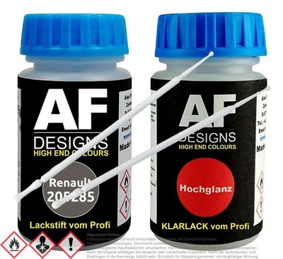 Für Renault 205285 Gris Carbone Intermediair Lackstift Klarlack Lacktupfer Autol