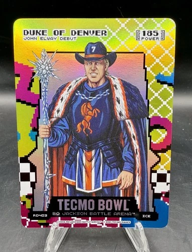 2026 Bo Jackson Battle Arena Tecmo Duke of Denver Elway Rad 80’s Ice 185 Pwr SP