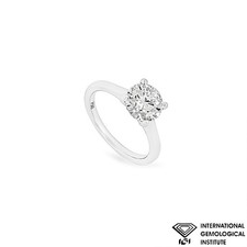 White Gold Round Brilliant Cut Lab Grown Diamond Ring 1.91ct G/VS2