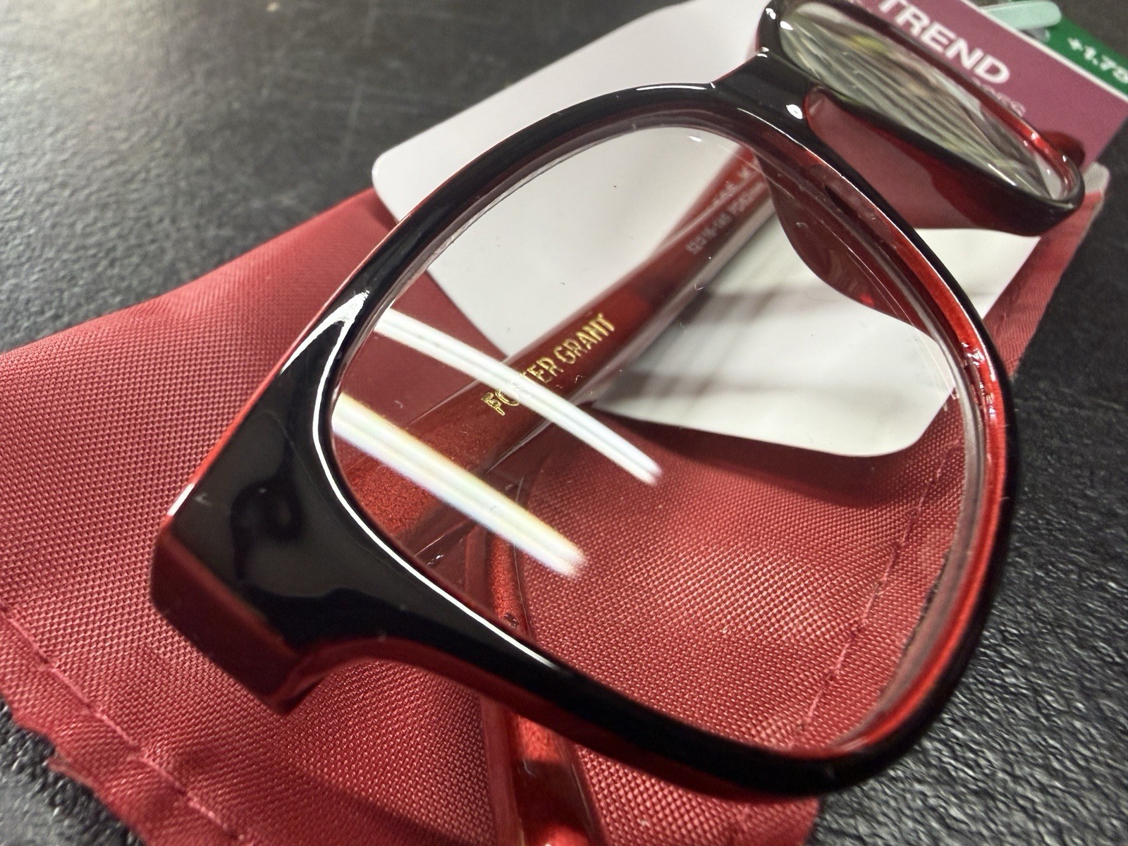 Foster Grant Women's Reading Glasses Kinsey Red +1.75