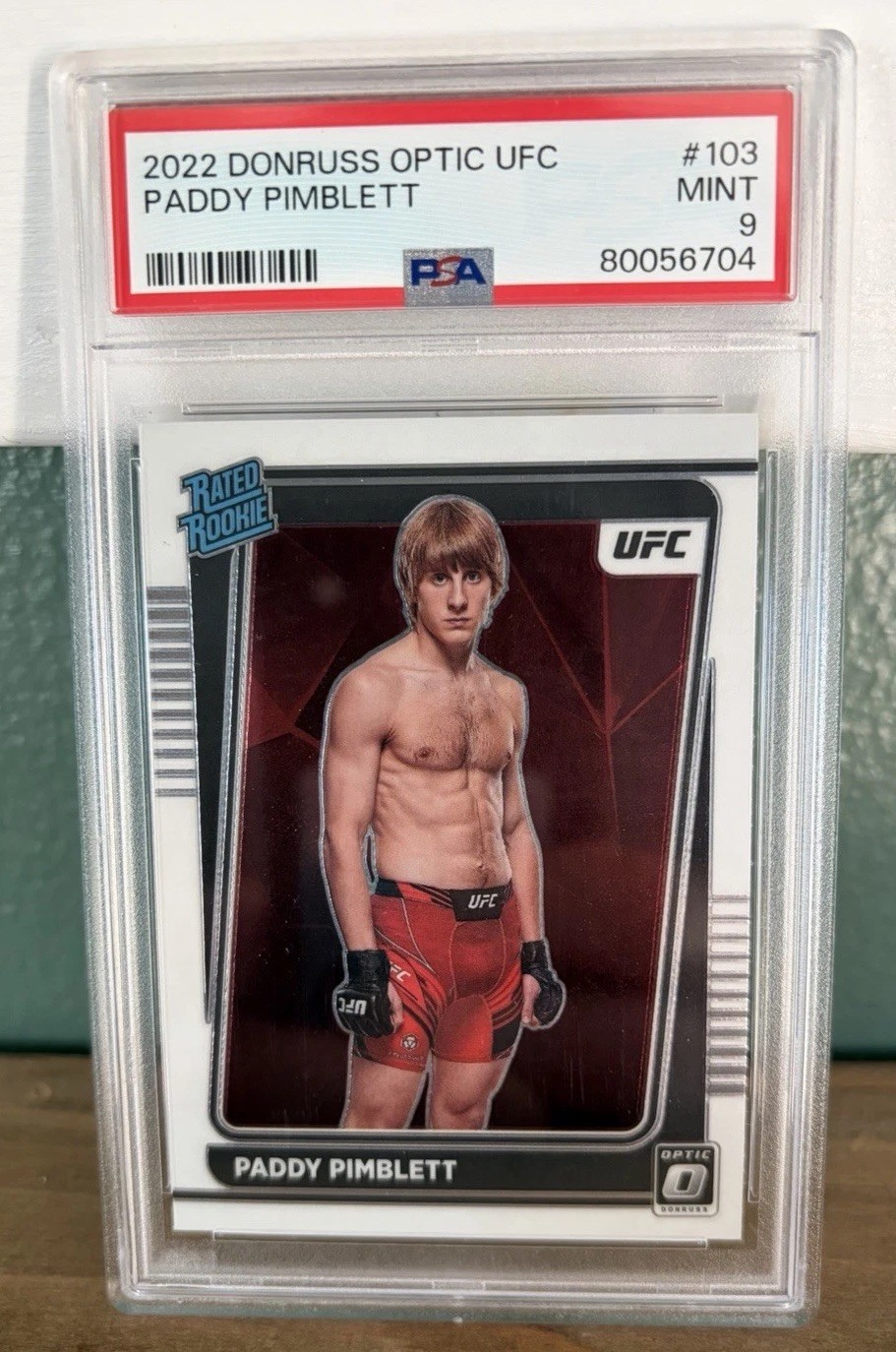 2022 Panini Donruss Optic UFC - Rated Rookie Paddy Pimblett #103 (RC)