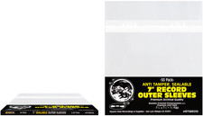  250 7  Vinyl Record Outer Sleeves   2mil Thick SEALABLE Archival Clear BOPP