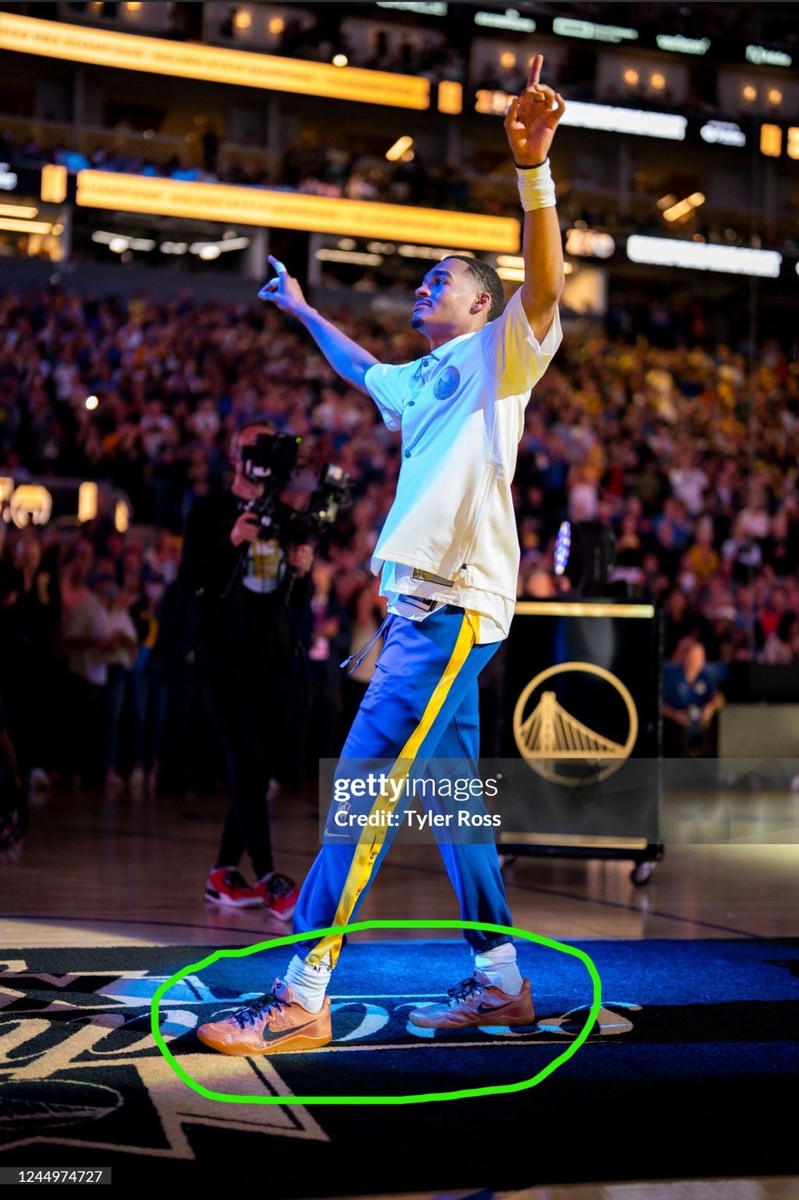 Kobe Jordan Poole Game Worn Shoes Size 13 - Nike Kobe 11 Ring