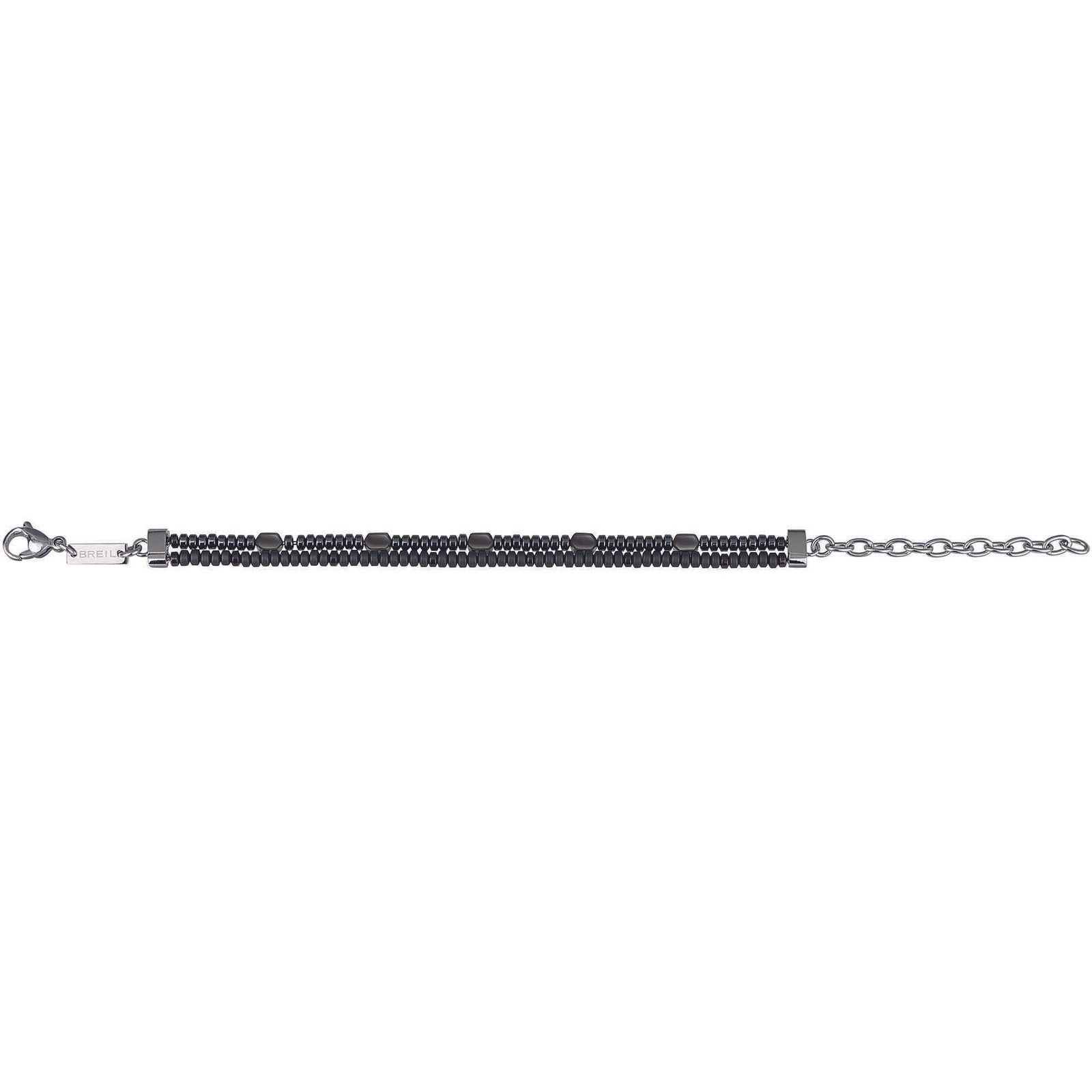 BREIL Mens Bracelet BLEND TJ2964 Stainless Steel Hematit Black