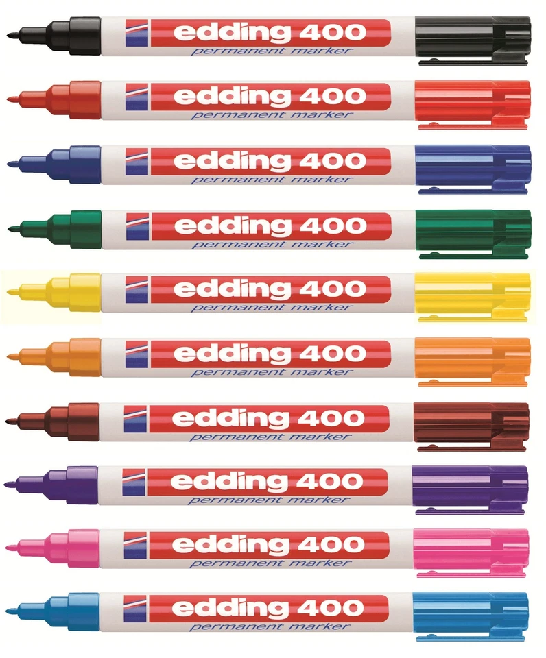 Edding 400 Permanent Marker Permanentmarker. 1 mm Filzstift ALLE FARBEN wählbar!