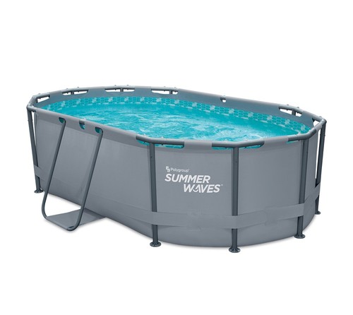 Aufstellpool Active Frame Summer Waves Swimmingool anthrazit 300x200x84cm B-Ware