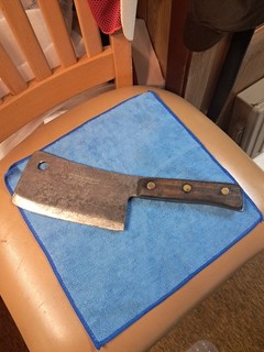 vintage dexter meat cleaver