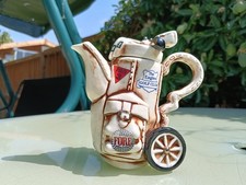 Vintage Cardew Design Miniature Golf Bag Teapot 1-Cup Eagles Golf Club England