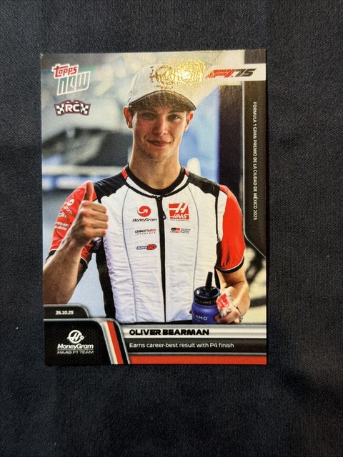 2025 Topps Now Formula 1 - Oliver Bearman #073 /2305 (RC)