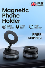 Upgraded Vacuum Suction Magnetic Phone Holder, 360° Adjustable Foldable