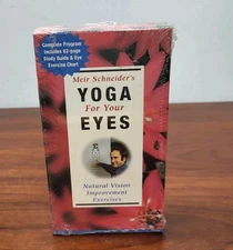 YOGA FOR YOUR EYES  New Sealed VHS w/ booklet  MEIR SCHNEIDER  1999 Sounds True