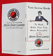 1961 Northern Pacific Railway Vista Dome Train Railroad Service on North Coast