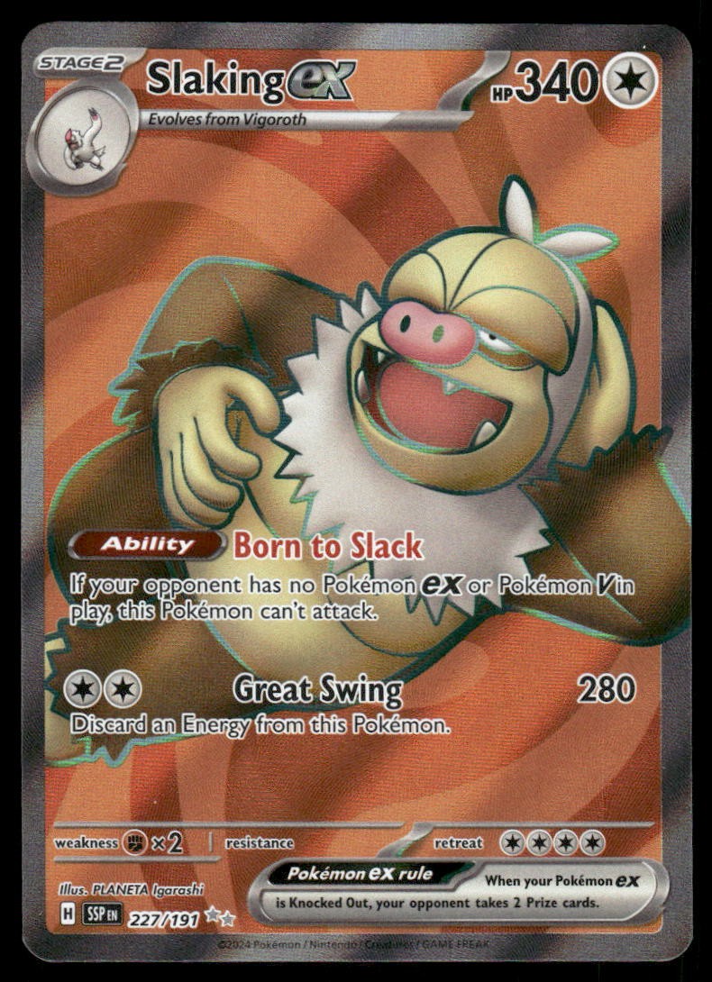 Slaking Holo Rare EX Ruby and Sapphire 12/109 NM