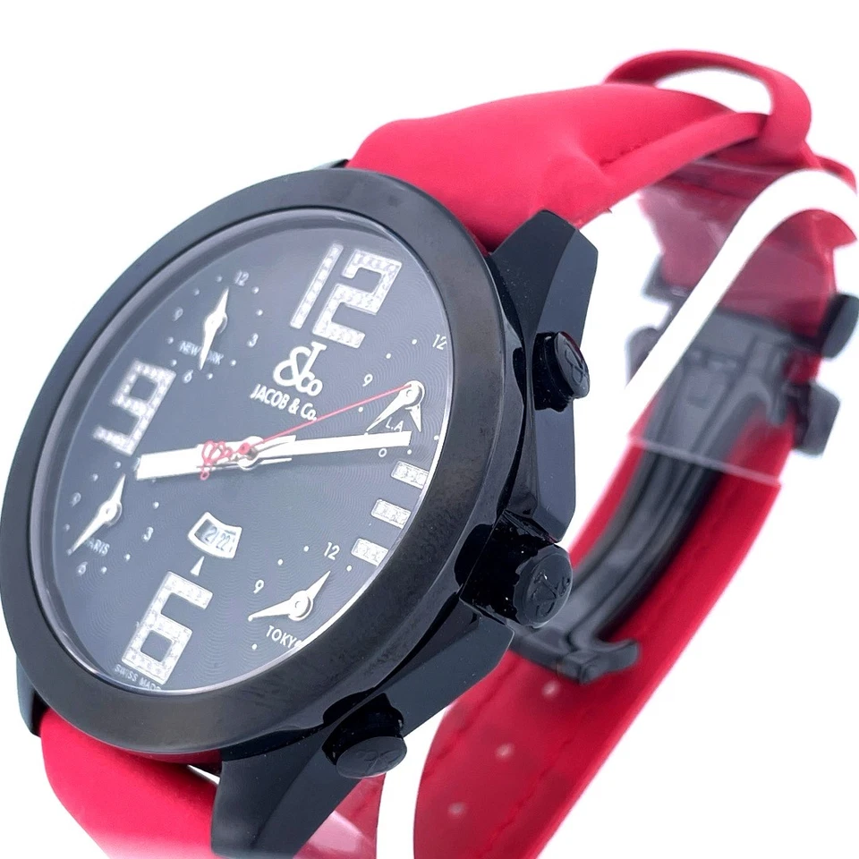 Jacob & Co JC-82A 5 Time Zone Diamond numerals - Image 3 of 4