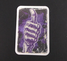 Purple Skeleton Hand Thumbs Up Gothic Sticker 2" x 1.38" AM 