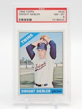DWIGHT SIEBLER 1966 TOPPS BASEBALL #546 PSA 8 Q7113