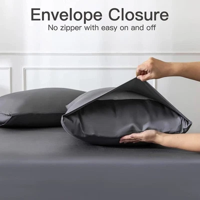 CLOUD 9 1 qty Pillow Cases 20X30" - 100%Cotton 200TC Grey Solid