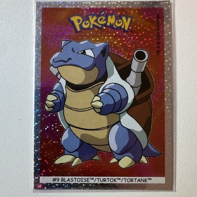Dunkin Boomer Super Bubble Gum- Blastoise - Turtok #9 - Pokémon 2001 -Holo -Rare