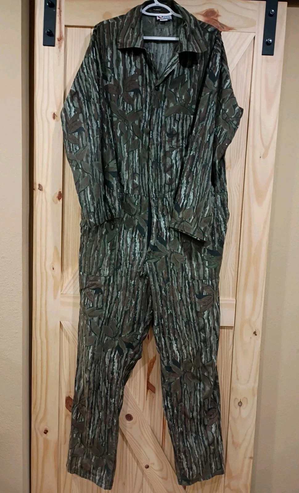 Vntg Sports Afield Realtree Camo Coveralls Men L Lightweight Hunting Outdoor USA