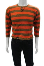 Marcello Rubinacci Mens Henley Cashmere Strip...